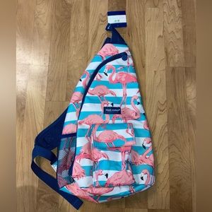 NWT Simply Southern Flamingo Sling Backpack